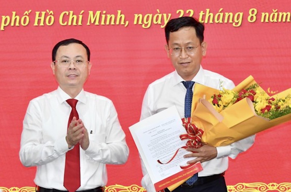 Ông Trần Quốc Trung giữ chức Phó Trưởng Ban Nội chính Thành ủy TP Hồ Chí Minh