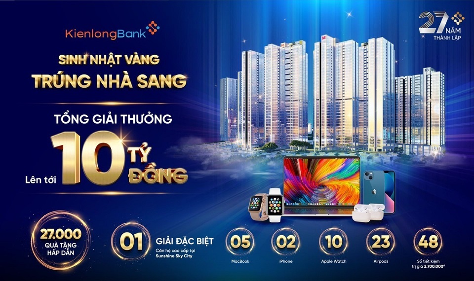 Gửi tiết kiệm online tại KienlongBank lãi suất ưu đãi đến 7,9%/năm