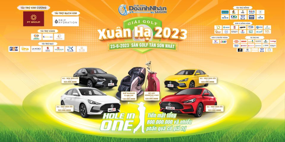 Hàng trăm doanh nhân tranh tài tại giải Golf Xuân Hạ 2023