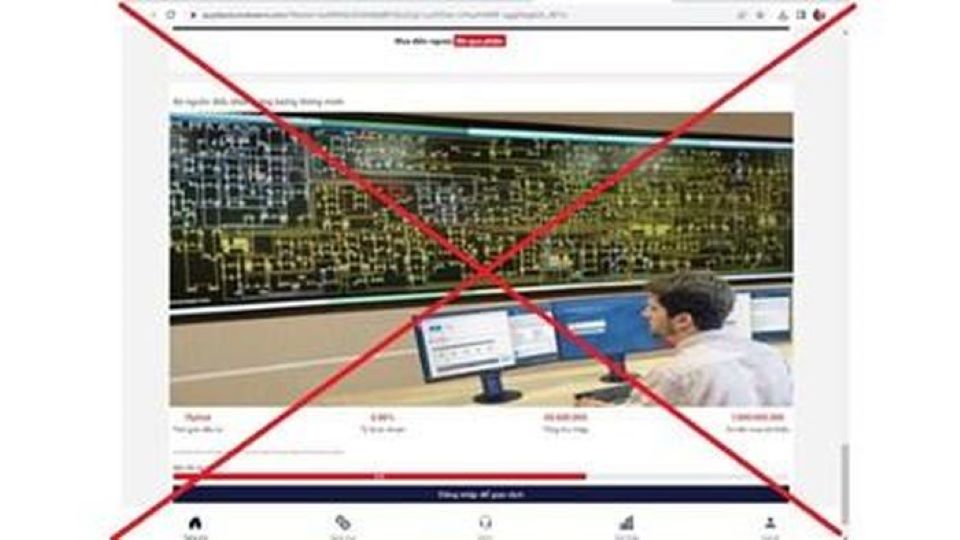 Cần cảnh giác với trang web giả mạo EVN "quỹ đầu tư nội bộ EVN" 