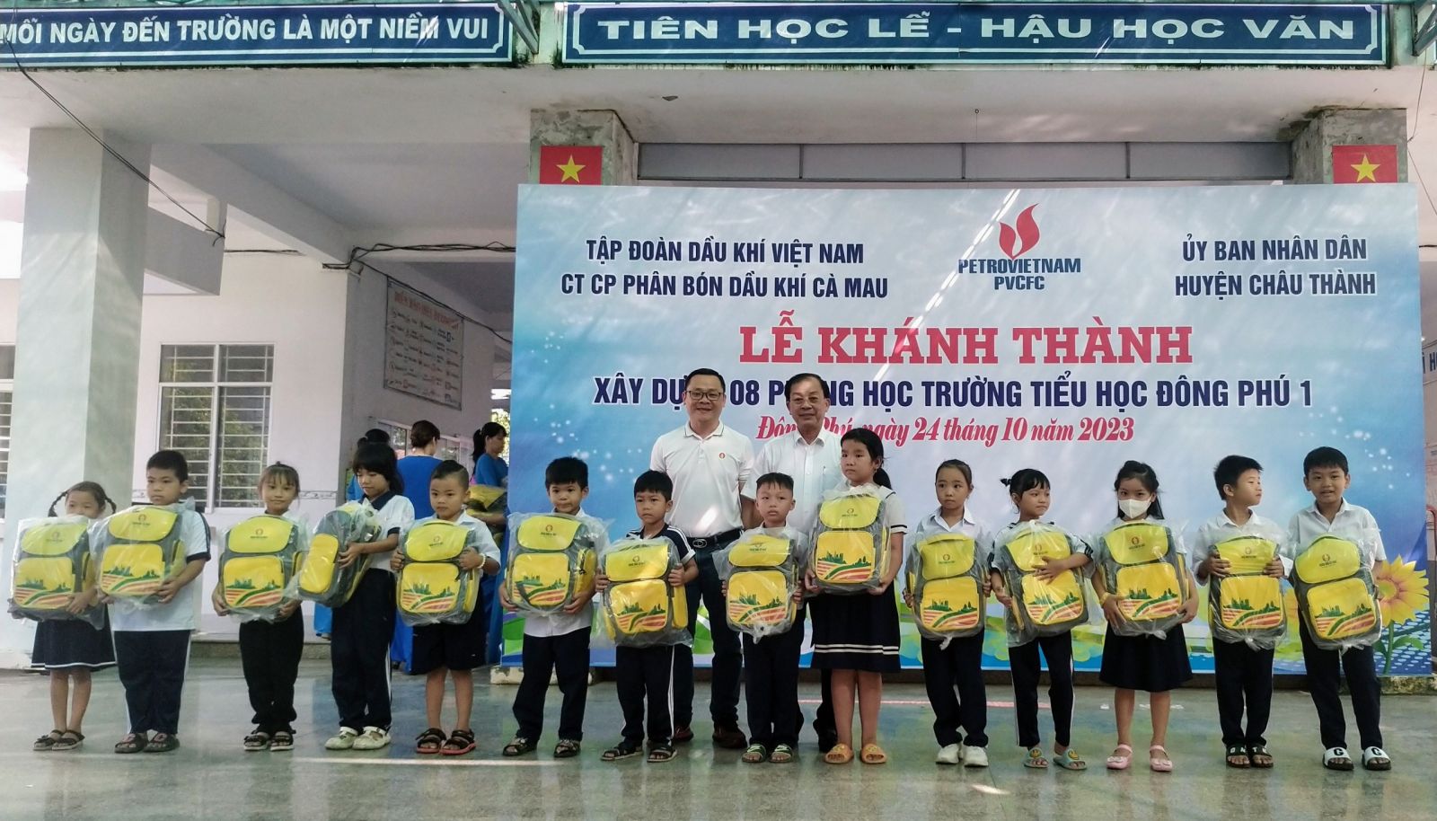 Hậu Giang: Khánh thành xây dựng 08 phòng học Trường Tiểu học Đông Phú 1