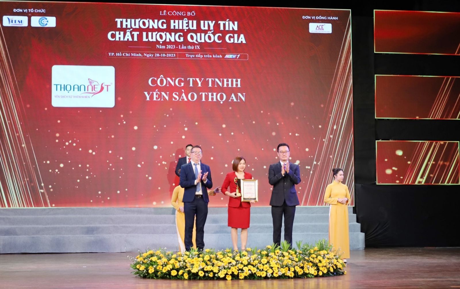 Yến sào Thọ An được vinh danh “Thương hiệu uy tín chất lượng quốc gia 2023”