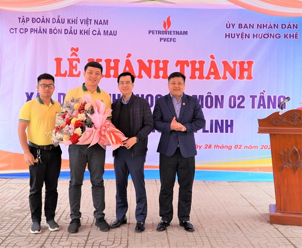 Phân Bón Cà Mau tài trợ 5 tỷ đồng xây dựng 8 phòng học tại trường THCS Hà Linh