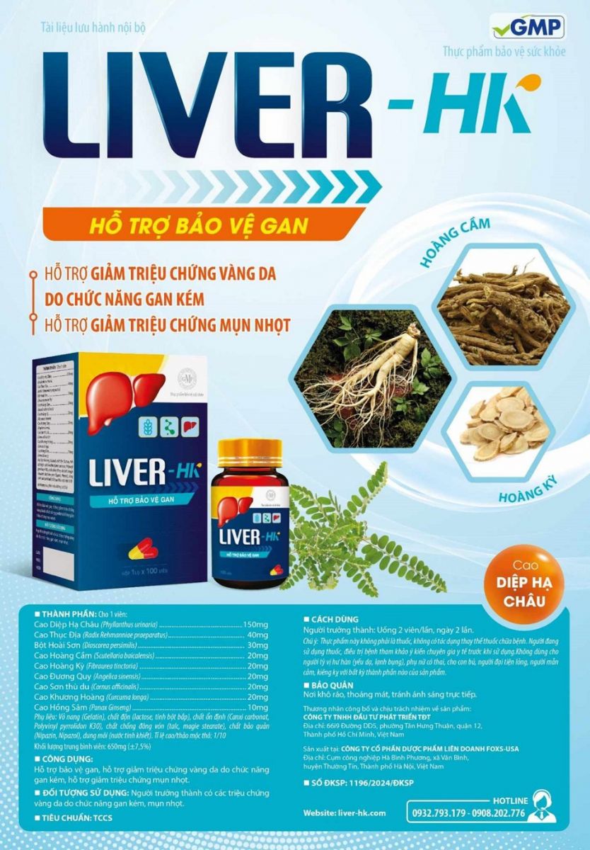 Ra mắt thực phẩm bảo vệ sức khỏe Liver- HK