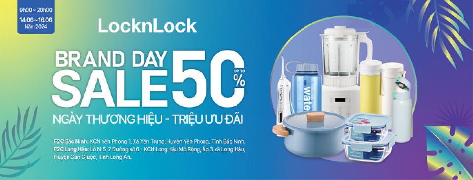 ‘Siêu sale Brand Day’ đổ bộ, LocknLock ưu đãi giảm đến 50%++