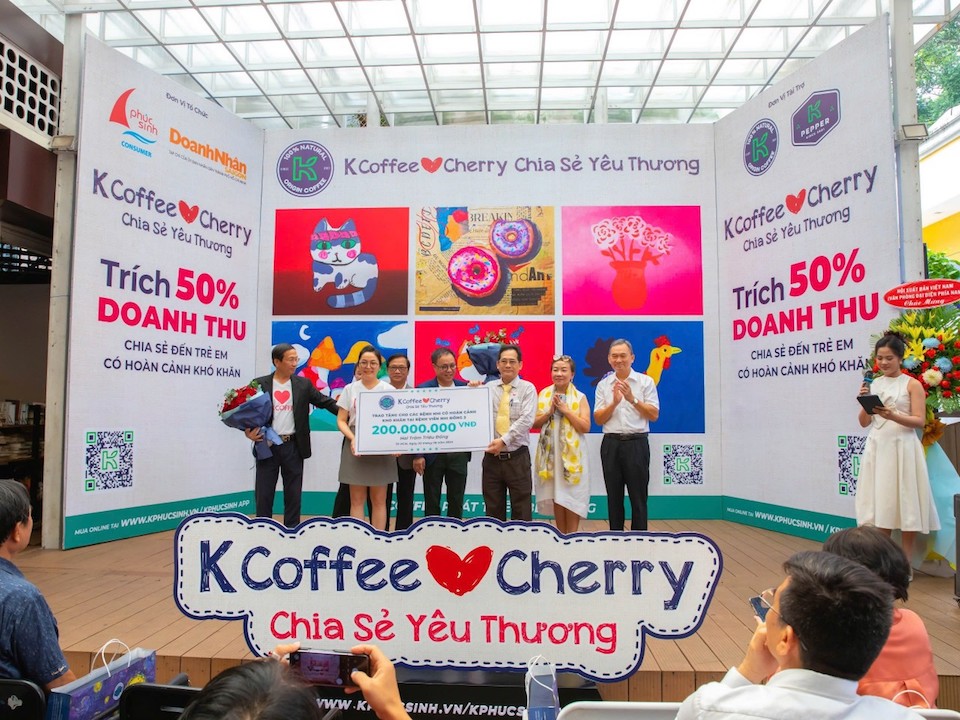 K Coffee Phuc Sinh tài trợ 200 triệu đồng cho Bệnh viện Nhi Đồng 2