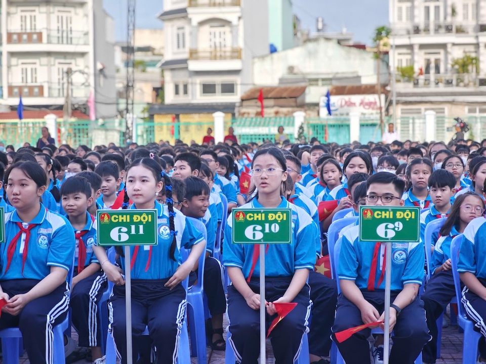 Học sinh TP Hồ Chí Minh háo hức dự Khai giảng năm học 2024-2025