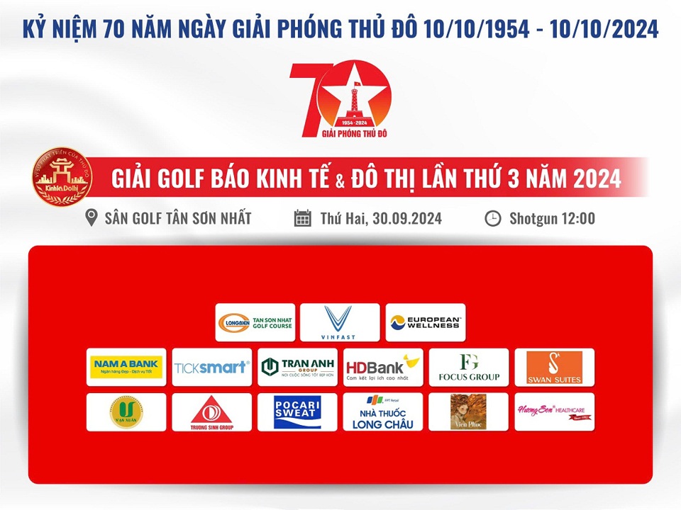 Giải Golf Báo Kinh tế & Đô thị: Sân chơi chuyên nghiệp, kết nối cộng đồng golfer và doanh nghiệp