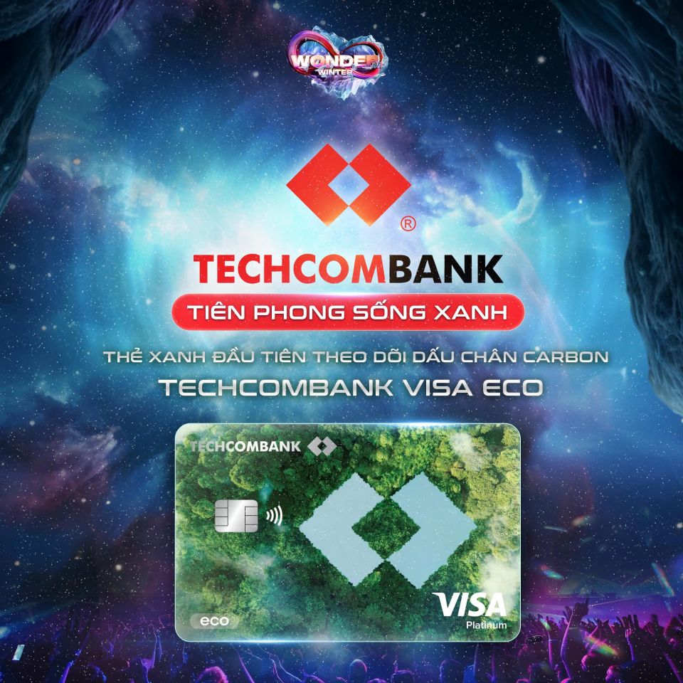 Săn vé đến 8WONDER “nghe nhạc cháy - thanh toán chất” cùng Techcombank Visa Eco