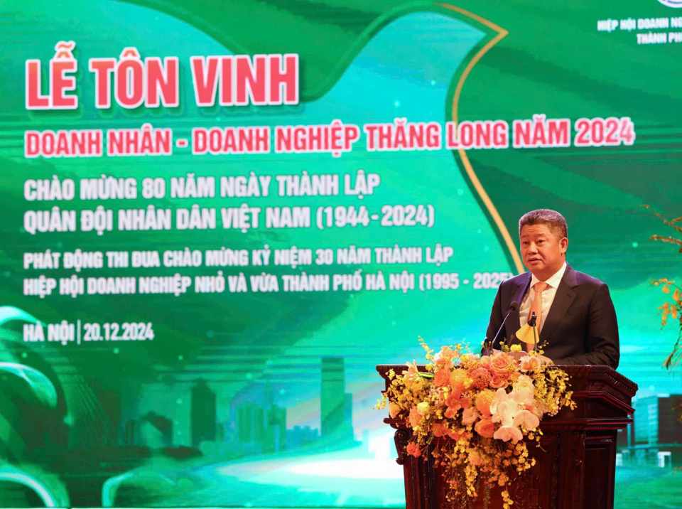 Hà Nội tôn vinh doanh nghiệp, doanh nhân Thăng Long tiêu biểu 2024