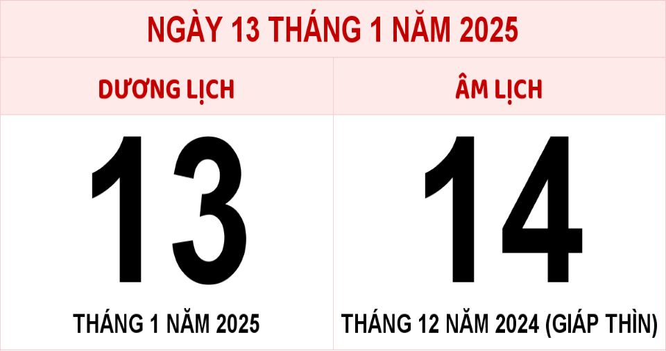 Lịch âm 13/1 chính xác nhất, lịch vạn niên ngày 13/1/2025: Việc nên và không nên làm?