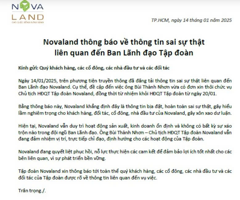 Cổ phiếu Novaland "thủng đáy", xuống dưới 9.000 đồng