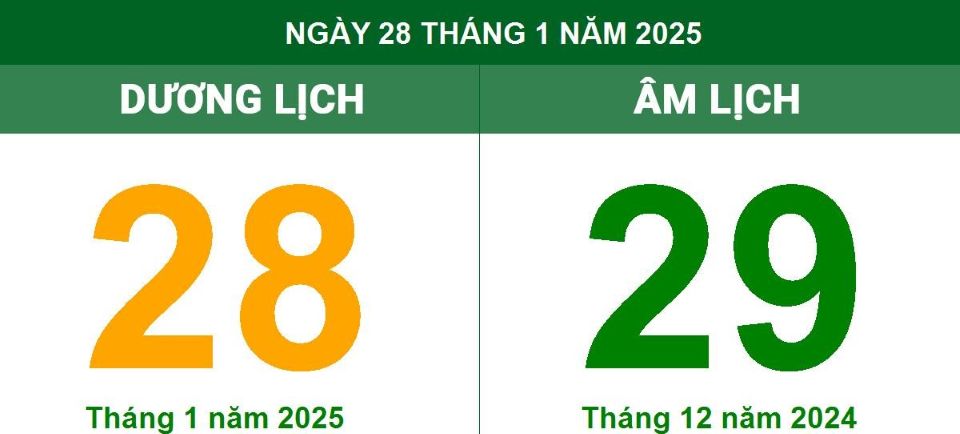 Lịch âm 28/1 chính xác nhất, lịch vạn niên ngày 28/1/2025: Việc nên và không nên làm?