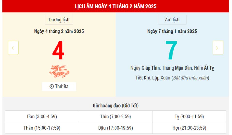 Lịch âm 4/2 chính xác nhất, lịch vạn niên ngày 4/2/2025: Việc nên và không nên làm?
