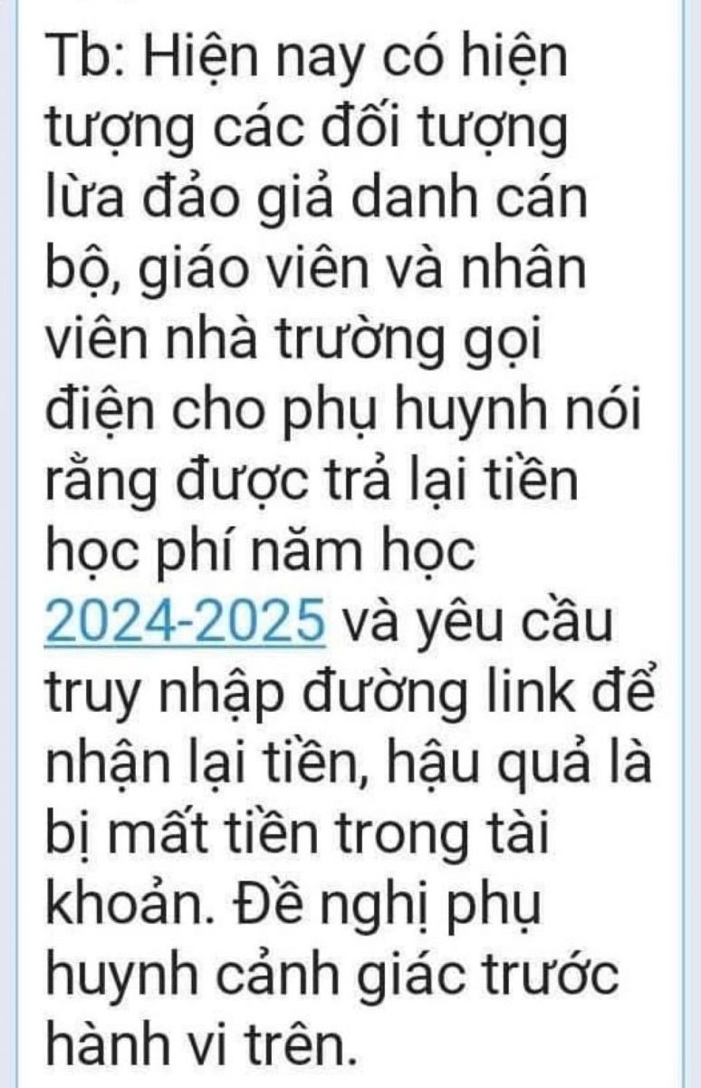 Giả mạo giáo viên hoàn tiền học phí để lừa đảo