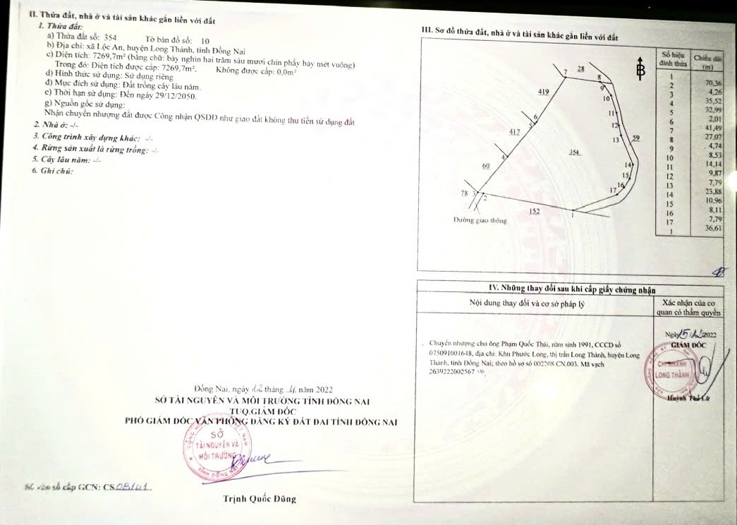 Bán đất đẹp gần sân bay Long Thành, Đồng Nai