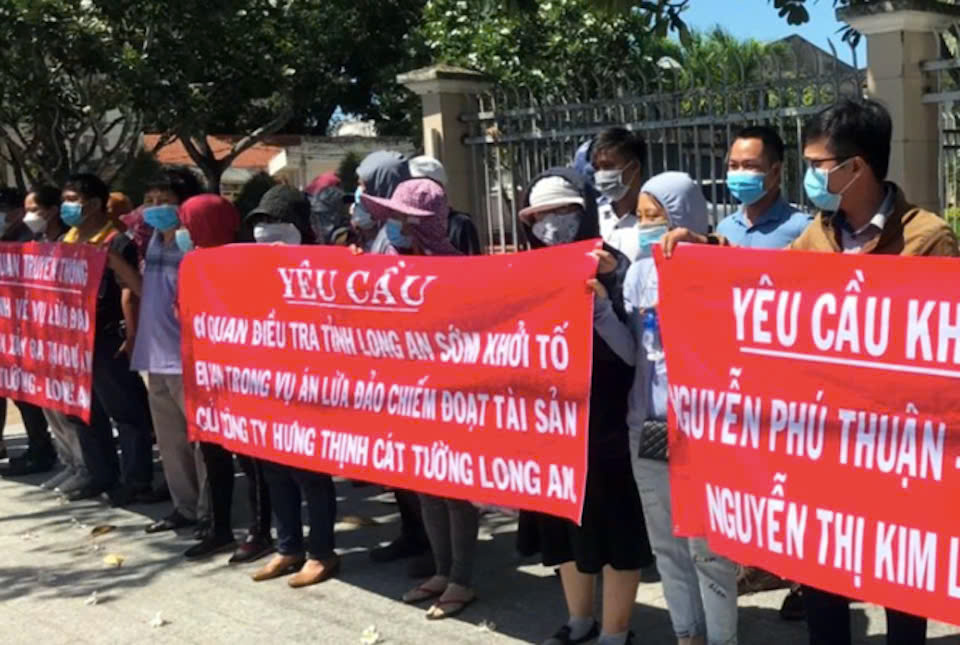 Long An: Tìm bị hại của dự án Đất Xanh Mỹ Hạnh Nam, Thiên Phúc Hoàng Gia, Hưng Thịnh Cát Tường 