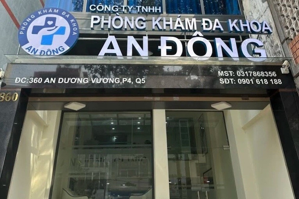 Phạt và đình chỉ hoạt động Phòng khám đa khoa An Đông