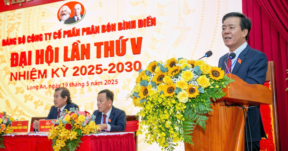 Công ty CP Phân bón Bình Điền tổ chức thành công đại hội Đảng bộ lần thứ V, nhiệm kỳ 2025–2030