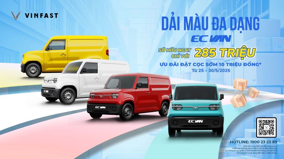 Không chỉ “rần rần” trên mạng, VinFast EC Van còn được nhiều chủ hộ kinh doanh gia đình săn đón