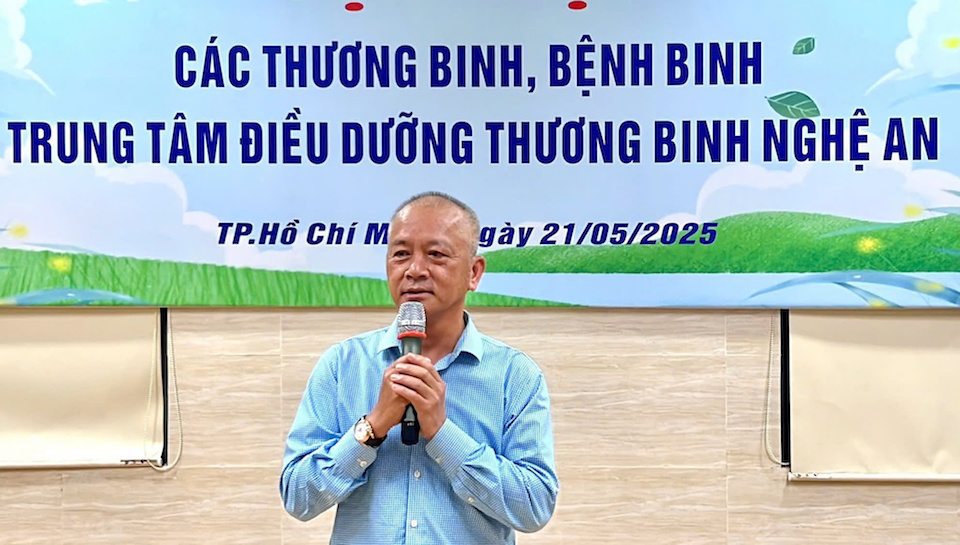 Ấm áp nghĩa tình quê hương trong buổi gặp mặt tri ân thương, bệnh binh Nghệ An – Hà Tĩnh tại TP Hồ Chí Minh