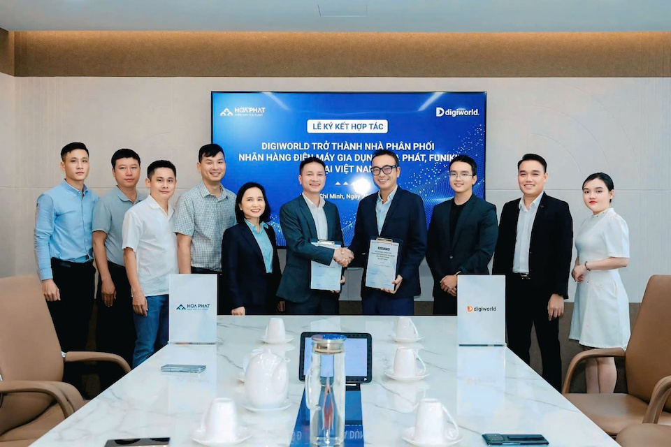 Digiworld chính thức trở thành nhà phân phối các sản phẩm điện máy Hoà Phát và Funiki trên toàn quốc
