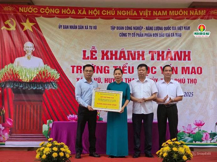 Khánh thành trường tiểu học Yến Mao: Ngôi trường mới cho những ước mơ nhỏ ở miền quê Phú Thọ