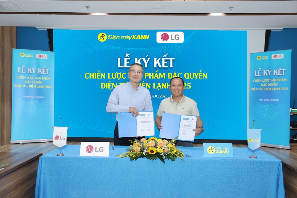 LG và Điện Máy Xanh hợp tác chiến lược, phân phối LG NanoCell AI 2025 kèm gói ưu đãi lên đến 25%