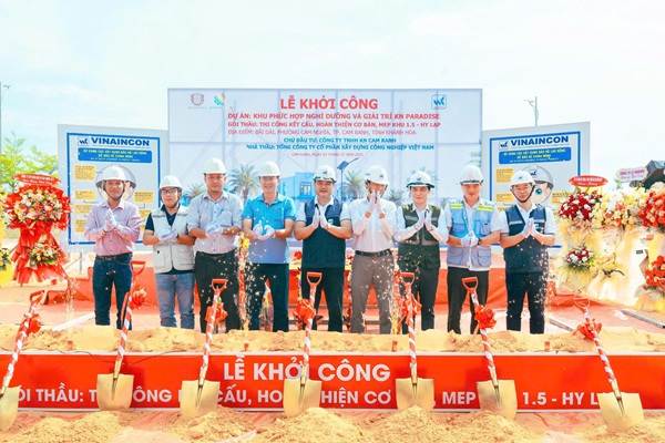Vinaincon khởi công gói thầu trọng điểm tại dự án KN Paradise Cam Ranh