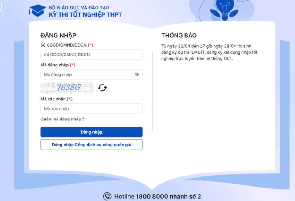 Hướng dẫn thanh toán lệ phí nguyện vọng trực tuyến