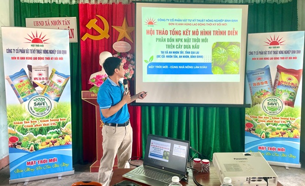 NPK Mặt Trời Mới giúp nông dân An Nhơn Tây thắng lớn vụ dưa hấu Hè 2025
