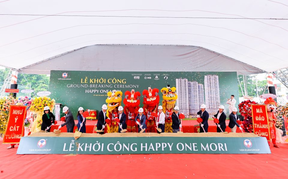 Vạn Xuân Group chính thức Khởi công dự án Happy One Mori