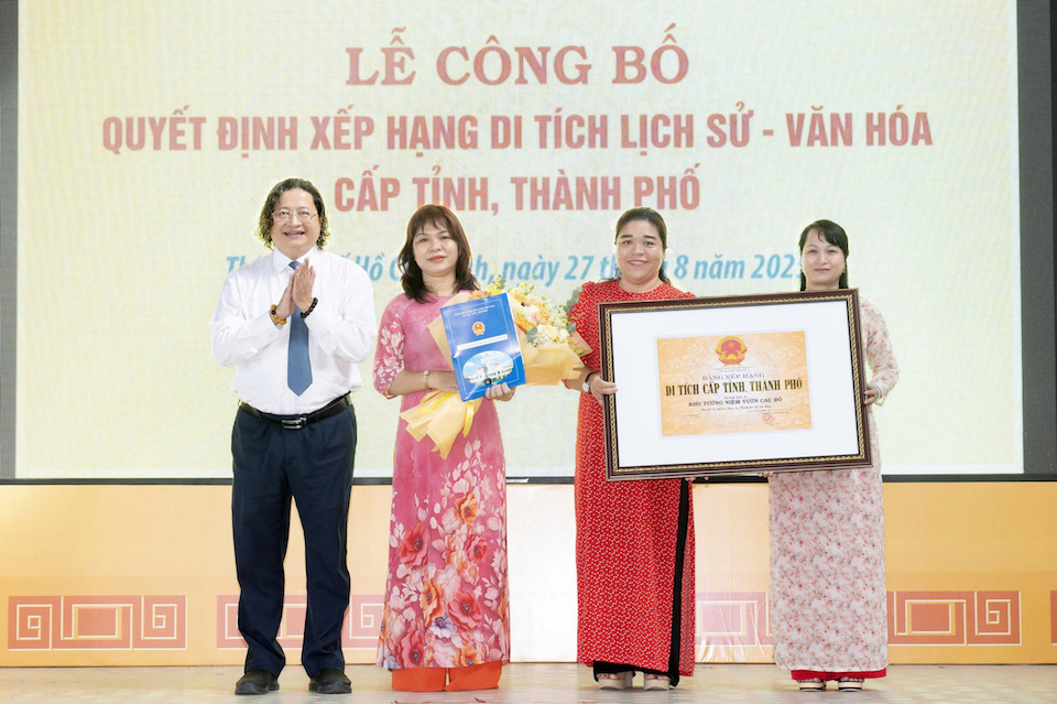 TP Hồ Chí Minh: công bố quyết định xếp hạng 7 di tích lịch sử - văn hóa cấp Thành phố