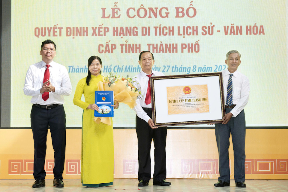 TP Hồ Chí Minh: công bố quyết định xếp hạng 7 di tích lịch sử - văn hóa cấp Thành phố