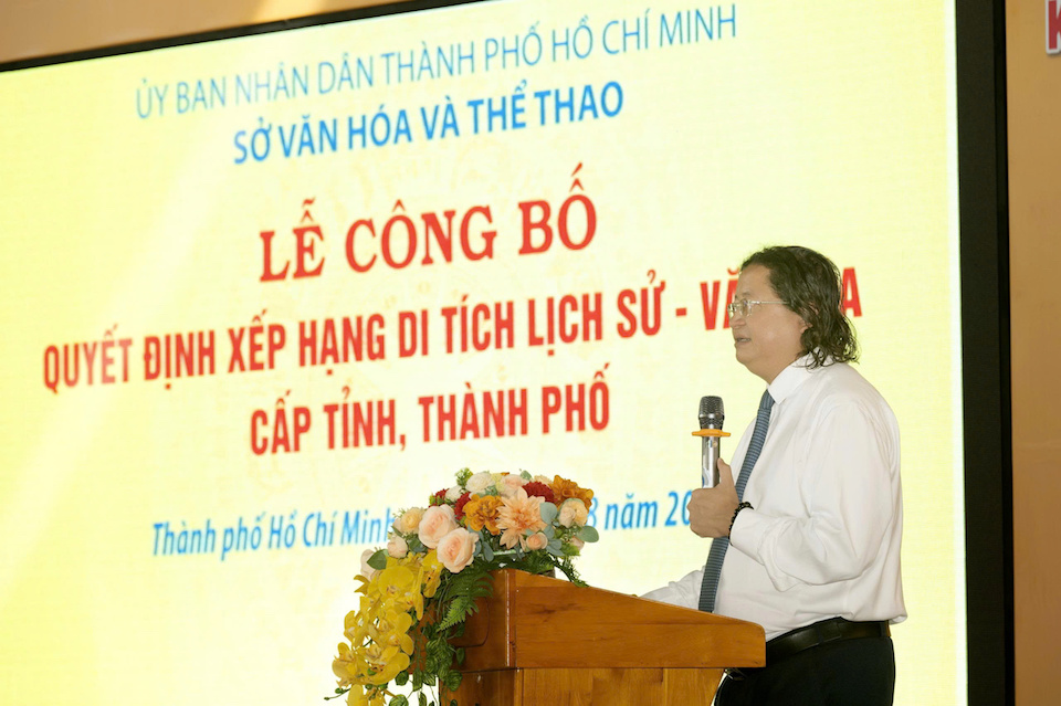 TP Hồ Chí Minh: công bố quyết định xếp hạng 7 di tích lịch sử - văn hóa cấp Thành phố