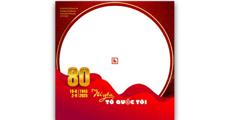 Cách thay khung avatar Facebook, Zalo kỷ niệm 80 năm Quốc khánh 2/9