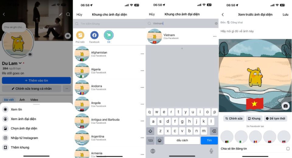 Cách thay khung avatar Facebook, Zalo kỷ niệm 80 năm Quốc khánh 2/9