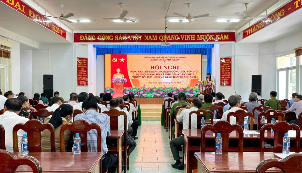 TP Hồ Chí Minh: Xã Phú Giáo tổng kết công tác tổ chức Đại hội Đại biểu Đảng bộ xã lần thứ I