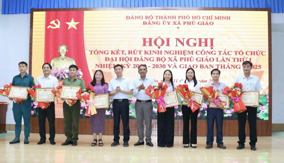 TP Hồ Chí Minh: Xã Phú Giáo tổng kết công tác tổ chức Đại hội Đại biểu Đảng bộ xã lần thứ I