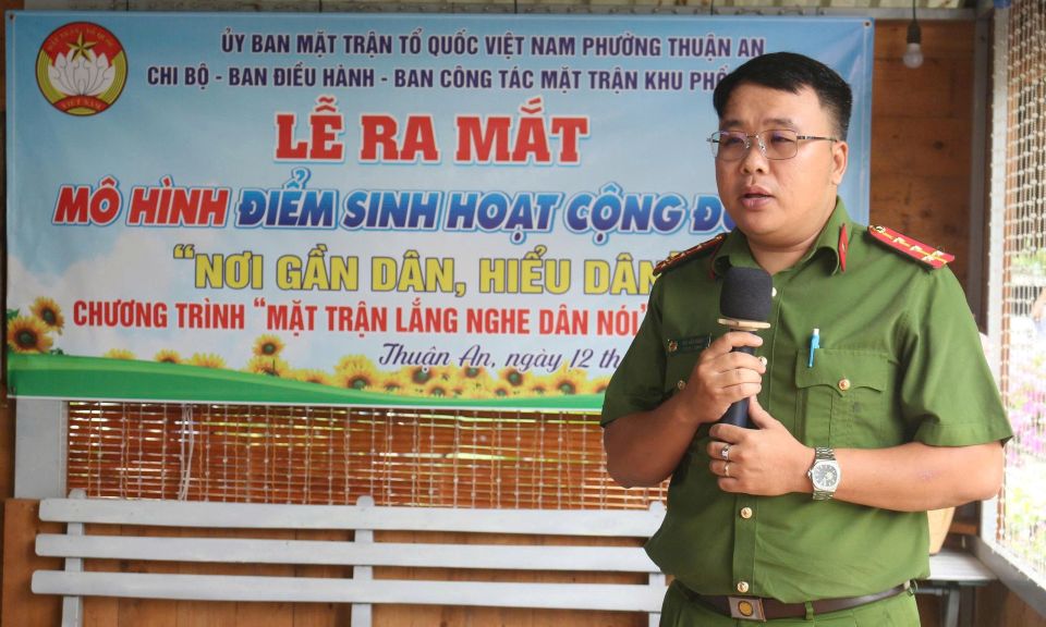 TP Hồ Chí Minh: Phường Thuận An lắng nghe dân nói để hiểu lòng dân