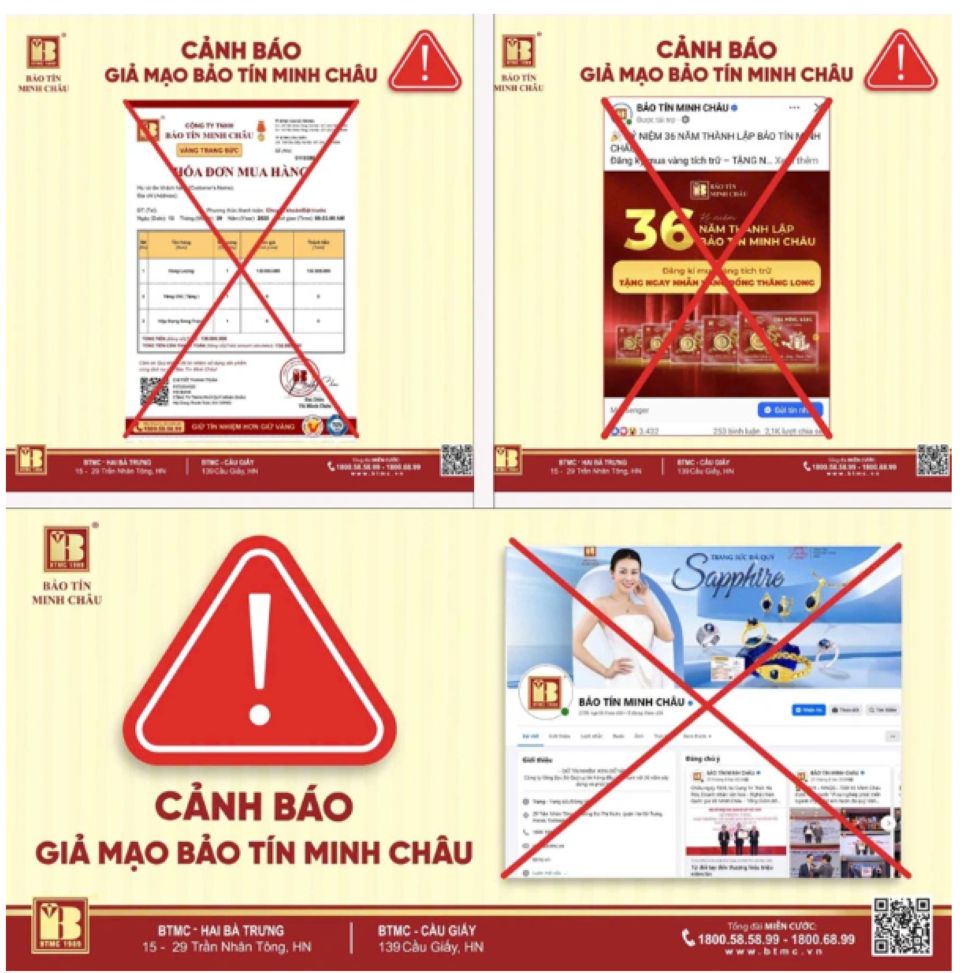 Nhiều người bị lừa khi mua vàng online: Phú Quý, DOJI, Bảo Tín Minh Châu đồng loạt cảnh báo
