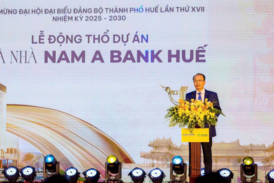 Lễ động thổ tòa nhà Nam A Bank Huế - Công trình xanh gắn kết hành trình di sản miền Trung