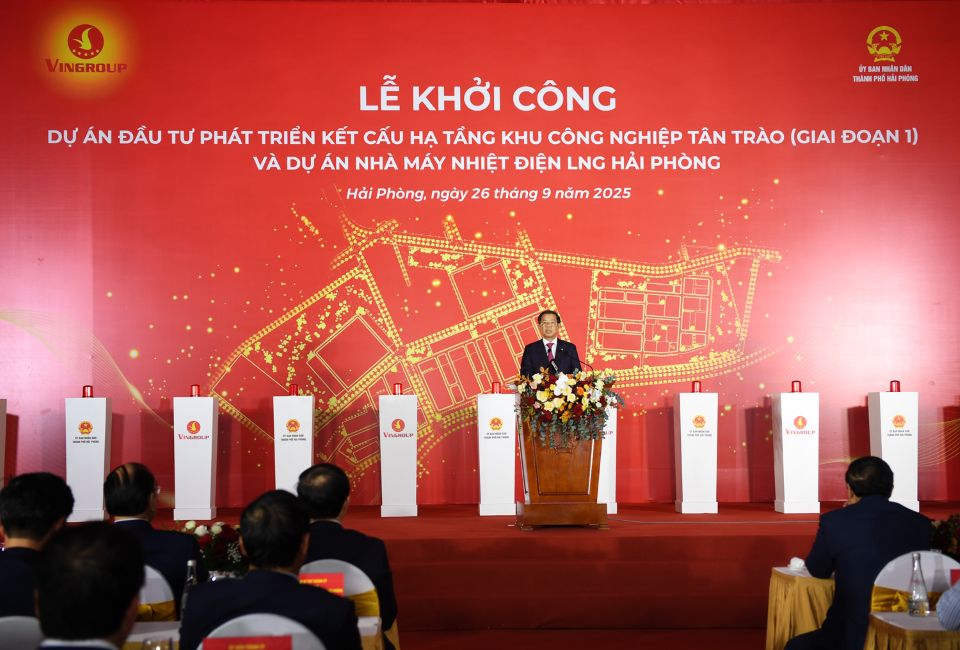 Vingroup khởi công Khu Công nghiệp Tân Trào và Nhà máy Nhiệt điện LNG Hải Phòng