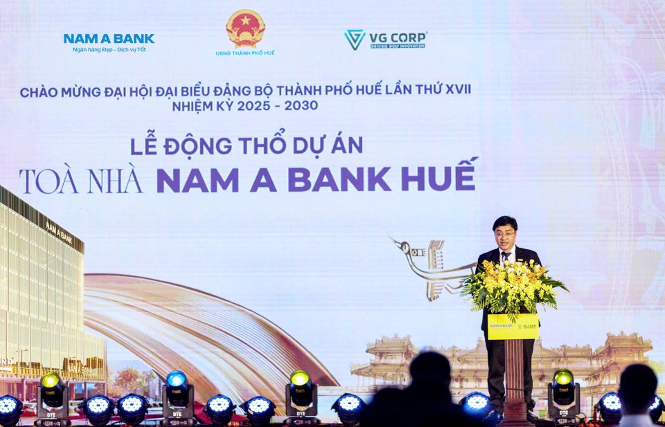 Lễ động thổ tòa nhà Nam A Bank Huế - Công trình xanh gắn kết hành trình di sản miền Trung