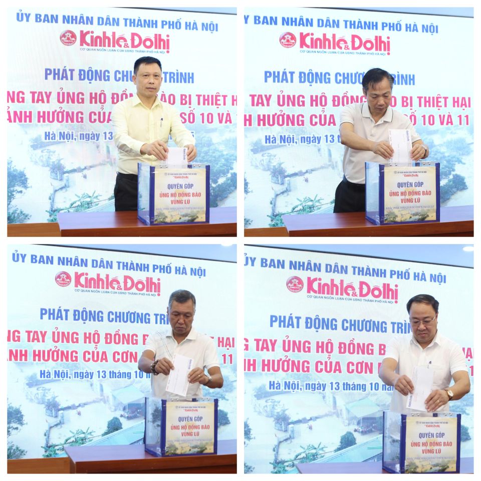 Báo Kinh tế & Đô thị chung tay ủng hộ đồng bào bị thiệt hại do ảnh hưởng của cơn bão số 10, 11