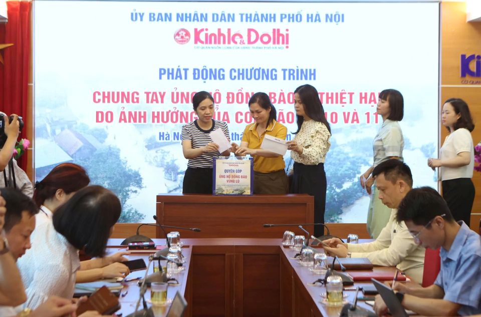 Báo Kinh tế & Đô thị chung tay ủng hộ đồng bào bị thiệt hại do ảnh hưởng của cơn bão số 10, 11