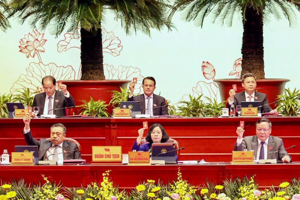 Toàn cảnh phiên trù bị Đại hội đại biểu Đảng bộ Thành phố Hà Nội lần thứ XVIII nhiệm kỳ 2025 - 2030