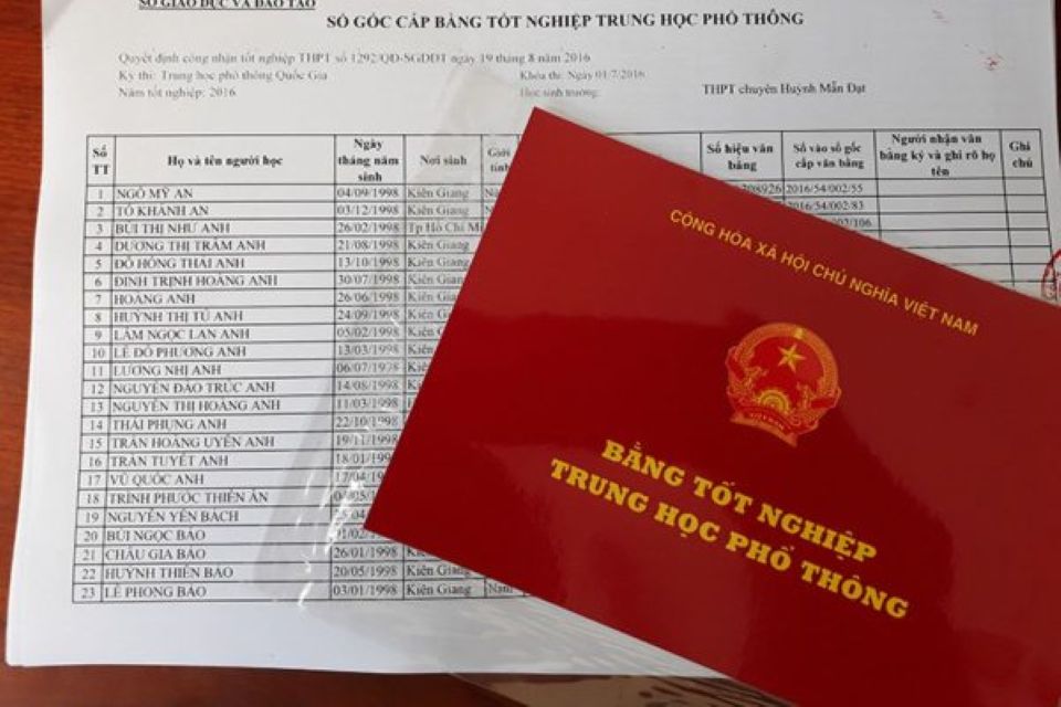 Sẽ rút ngắn thời hạn cấp bằng tốt nghiệp THPT xuống còn 30 ngày