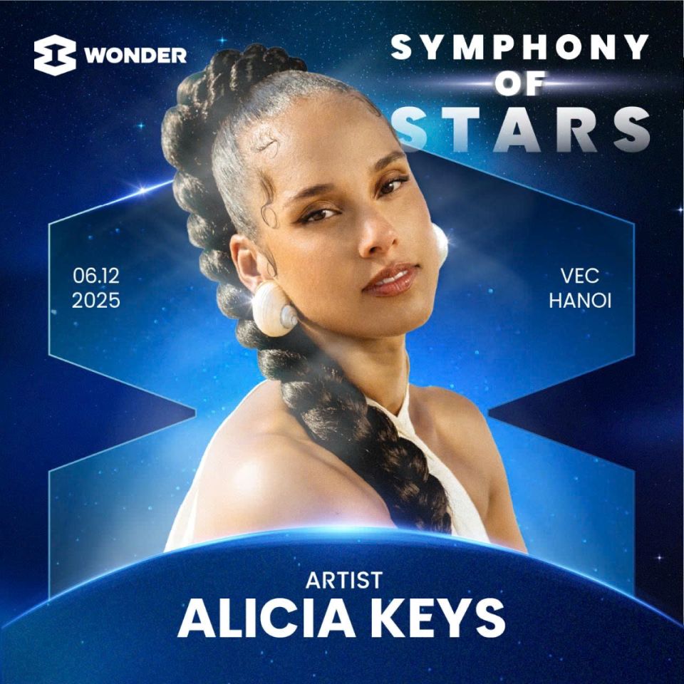 Alicia Keys, chủ nhân 17 giải Grammy, sẽ biểu diện tại 8Wonder Winter 2025