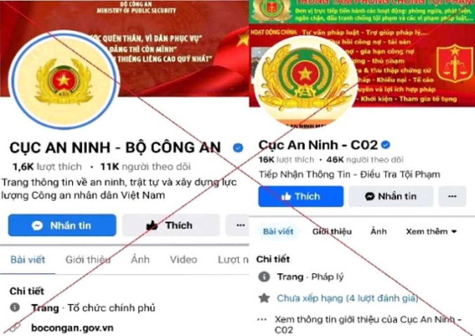 Xuất hiện thủ đoạn lập, sử dụng tài khoản Facebook 'tích xanh' giả mạo công an để lừa đảo